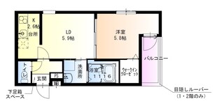 フジパレス吉田EASTの物件間取画像